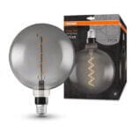 LED лампа филамент OSRAM Vintage 1906 Big Globe, 5 W, E27, 1800K, опушен