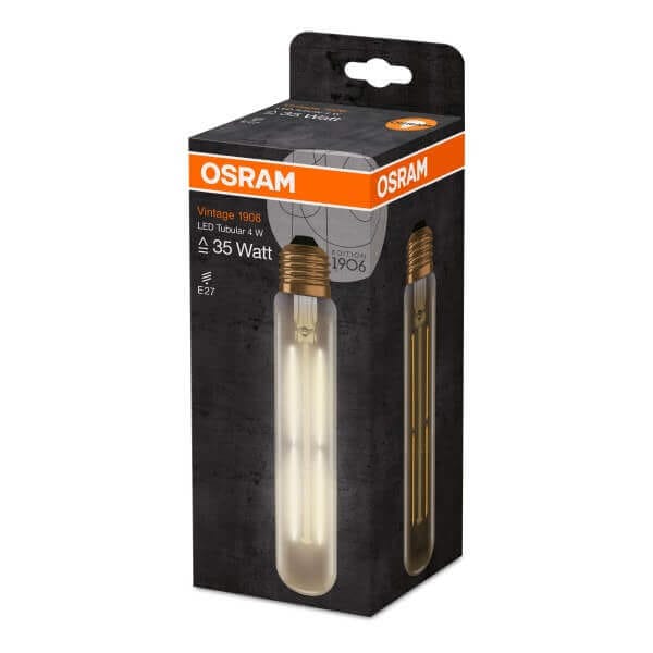 LED лампа OSRAM VINTAGE CLF35 с 4W мощност, 400lm и винтидж дизайн за уютно осветление у дома. LED лампа OSRAM VINTAGE CLF35 с 4W мощност, 400lm и винтидж дизайн за уютно осветление у дома.