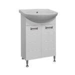 Мебел за баня с мивка Makena Хаус, бял, плавно затваряне