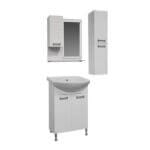 Мебел за баня тип колона Makena Хаус, бял, плавно затваряне