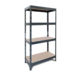 Метален стелаж с 4 рафта Ar shelving RIVET S, до 175 кг на рафт, 180x75x35 см