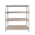 Метален стелаж с 4 рафта Ar shelving RIVET300, до 300 кг на рафт, 180x150 см