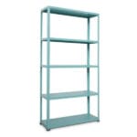 Метален стелаж с 5 рафта Ar shelving COOLOUR Blue, до 70 кг на рафт, 180x90x30 см
