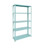 Метален стелаж с 5 рафта Ar shelving COOLOUR Green, до 70 кг на рафт, 180x90x30 см