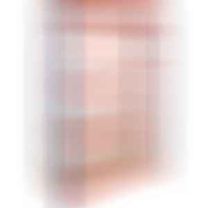 Метален стелаж с 5 рафта Arshelving RIVET300 EB44, до 300 кг на рафт, 192x100x50 см, безболтов, за склад и организация в синьо и оранжево