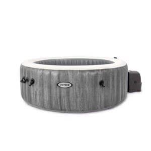 Надуваемо джакузи Intex Greywood 28440 с хидромасаж, LED осветление и контролен панел за 4 места.