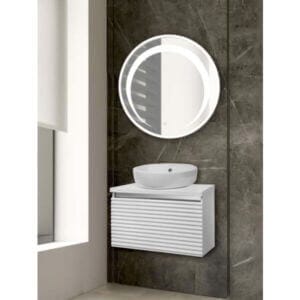 Огледало с LED осветление Makena Нора - елегантно, водоустойчиво огледало с сензор за баня и стена.