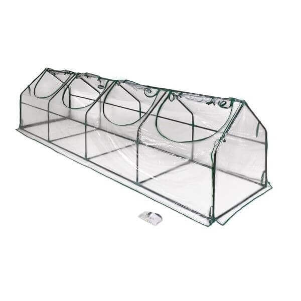 Оранжерия My Garden WR-GHS004G, PVC, с 4 прозореца и 2 врати, 360х91х91см, Оранжева Оранжерия My Garden WR-GHS004G, PVC, с 4 прозореца и 2 врати, 360х91х91см, Оранжева