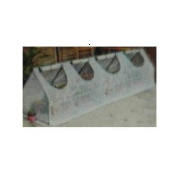 Оранжерия My Garden WR-GHS004G, PVC, с 4 прозореца и 2 врати, 360х91х91см, Оранжева Оранжерия My Garden WR-GHS004G, PVC, с 4 прозореца и 2 врати, 360х91х91см, Оранжева