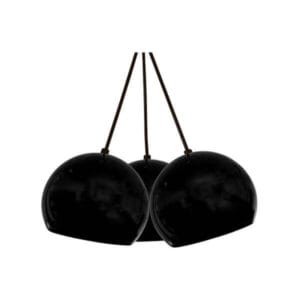 Осветително тяло Ziel Lighting Sphere 3 черно осветително тяло с GU10, ковано желязо, луксозно за дом