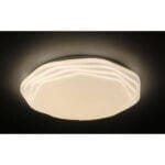 Плафон LED Ziel Lighting Ripple 24W, с дистанционно управление, ф 38.5 x 6.5 см