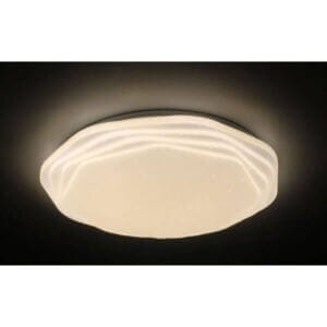 Плафон LED Ziel Lighting Ripple с дистанционно, 60 W, димиране и регулируема светлина за дома
