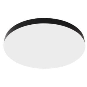 Плафониера Ziel Lighting Makaron black LED, влагозащитена, 24W, ф 30 см с водоустойчив дизайн за баня и влажни помещения