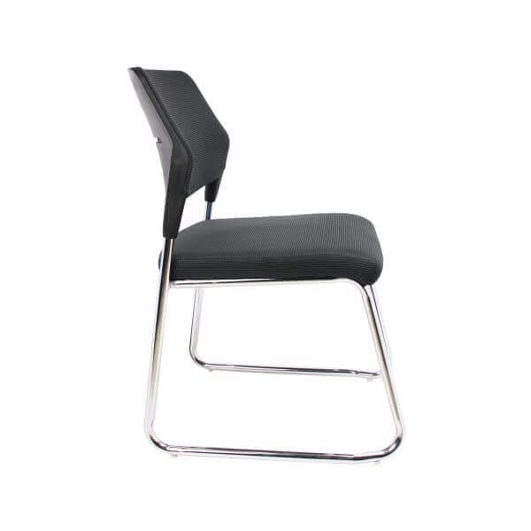 Посетителски стол SK256, черен стол за офис с дамаска, идеален за чакалня и уютни срещи. Посетителски стол SK256, черен стол за офис с дамаска, идеален за чакалня и уютни срещи.