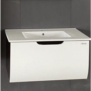 Долен шкаф с мивка 105827 – шкаф за баня с мивка 80 см, практичен комплект за долен баня шкаф.