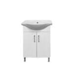 Долен шкаф за баня с мивка Makena Непал, Бял