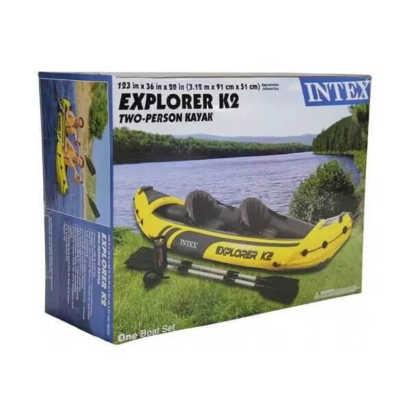 Двуместен надуваем каяк Intex 68307, 312x91x51 см Двуместен надуваем каяк Intex 68307, 312x91x51 см