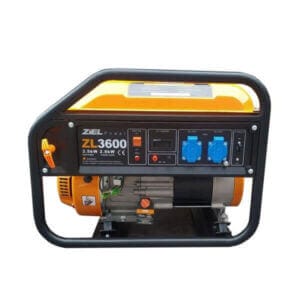 Генератор бензинов ZIEL ZL3600, преносим бензинов генератор 3.5 kW с 4 тактов двигател 212 CC за строителство и къмпинг