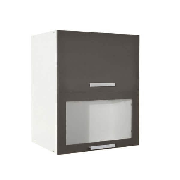 Горен шкаф Matis VH60 с врата и витрина, метални дръжки и плавно затваряне за кухня Горен шкаф Matis VH60 с врата и витрина, метални дръжки и плавно затваряне за кухня