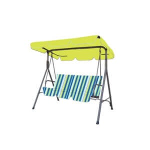 Градинска люлка My Garden TLS001 с райе, изработена от метал с прахово боядисване, предлага комфортно място за отдих.