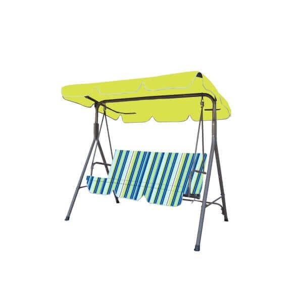 Градинска люлка My Garden TLS001 с райе, изработена от метал с прахово боядисване, предлага комфортно място за отдих. Градинска люлка My Garden TLS001 с райе, изработена от метал с прахово боядисване, предлага комфортно място за отдих.