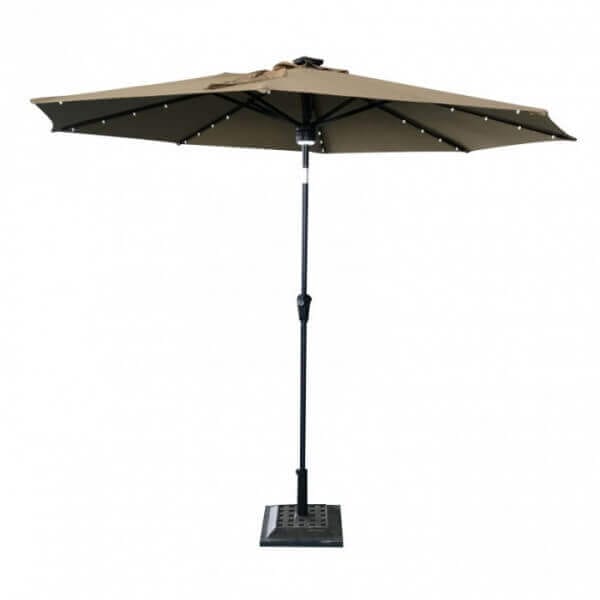 Градински чадър с осветление и говорител UMB-1902 / 270см Градински чадър с осветление и говорител UMB-1902 / 270см