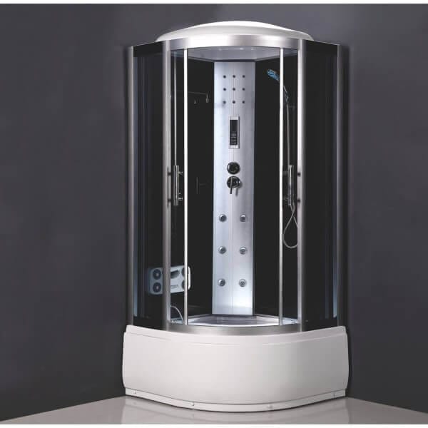 Хидромасажна душ кабина Cascada 5001 с масажори, радио, вентилатор и овална форма за релакс Хидромасажна душ кабина Cascada 5001 с масажори, радио, вентилатор и овална форма за релакс