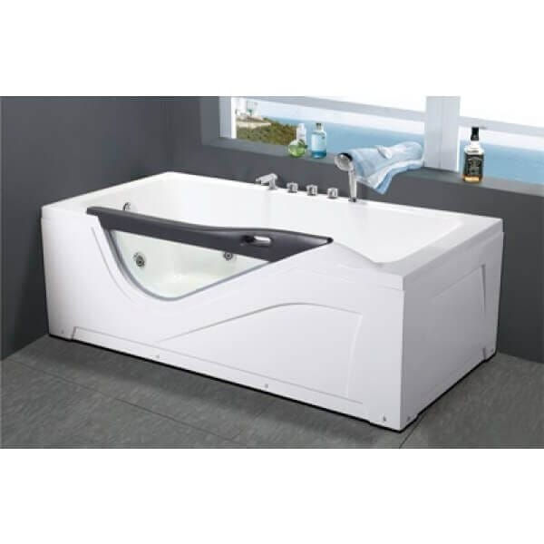 Хидромасажна вана Cascada 1205 правоъгълна с дюзи и декоративно осветление за домашен СПА комфорт Хидромасажна вана Cascada 1205 правоъгълна с дюзи и декоративно осветление за домашен СПА комфорт