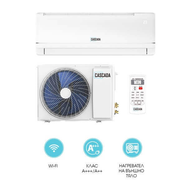 Инверторен климатик Cascada CAS-12QHW, WiFi, А+++ Инверторен климатик Cascada CAS-12QHW, WiFi, А+++