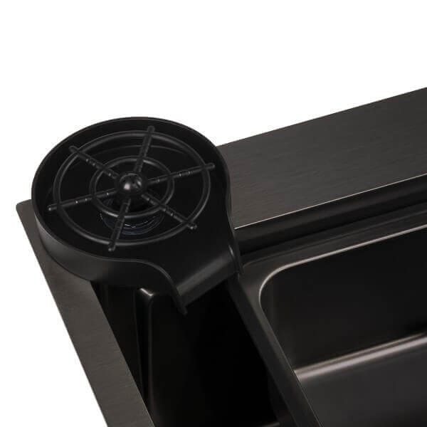 Кухненска мивка Cascada D7546HY, мултифункционална, сатенено PVD черно, нано покритие Кухненска мивка Cascada D7546HY, мултифункционална, сатенено PVD черно, нано покритие