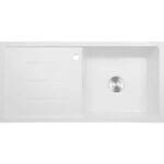 Кухненска мивка Cascada с едно корито и отцедник, гранит, 100/50/20