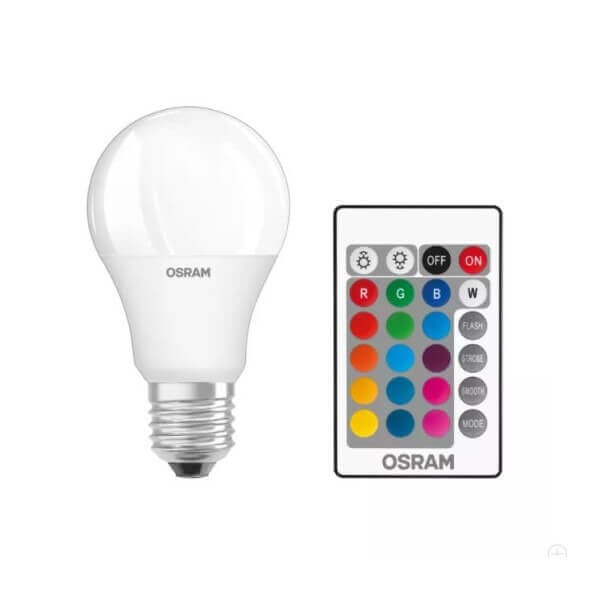 LED крушка OSRAM STAR RGBW 9W, E27, 806lm, 2700K LED крушка OSRAM STAR RGBW 9W, E27, 806lm, 2700K