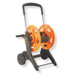 Макара за маркуч Eurotank 60 м с манивела, пластмасова градинска макара за лесно навиване.