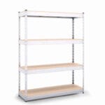 Метален стелаж с 4 рафта Profi, до 300 кг на рафт, 216х160х70см