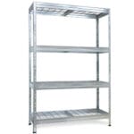 Метален стелаж с 5 рафта RIVET300, до 300 кг на рафт, 180x90x45 см