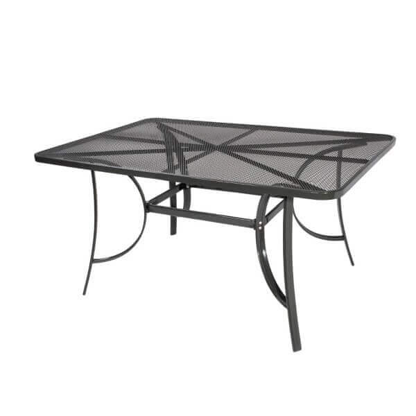 Метална градинска маса My Garden TLM65-T, мрежеста, тъмно сива, 152x96x71.5 см Метална градинска маса My Garden TLM65-T, мрежеста, тъмно сива, 152x96x71.5 см