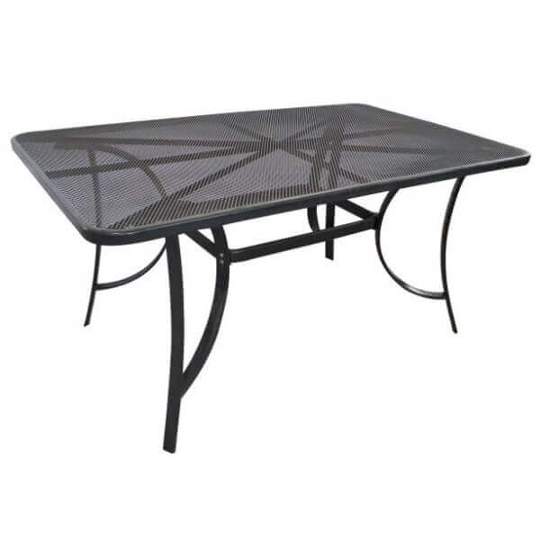 Метална градинска маса My Garden TLM65-T, мрежеста, тъмно сива, 152x96x71.5 см Метална градинска маса My Garden TLM65-T, мрежеста, тъмно сива, 152x96x71.5 см