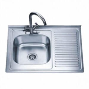 Мивка за кухня алпака Cascada D8060PL 80x60x18см