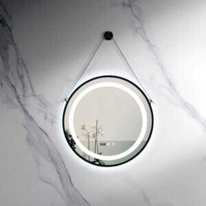 Огледало с часовник и осветление LED600 / 60см