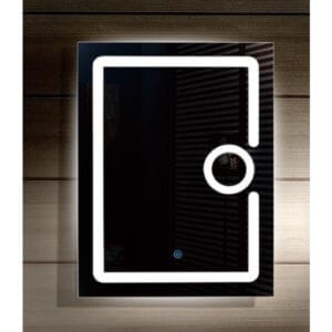 Огледало с осветление LED и часовник Makena 103