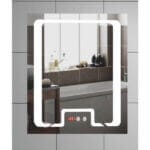 Огледало с осветление LED и часовник Makena 117