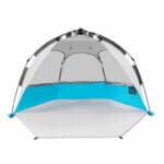 Плажна тента за 4 души светлосиня 218/125х123х124/104см