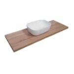 Пвц плот за баня 100 см Makena, бял, без мивка