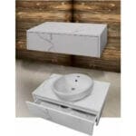 Шкаф за баня Makena Бианка 60см, Бял