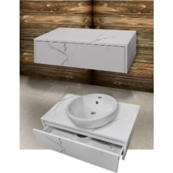 Шкаф за баня Makena Бианка 70см, водоустойчив стенен шкаф с чекмедже, идеален за организиране. Шкаф за баня Makena Бианка 70см, водоустойчив стенен шкаф с чекмедже, идеален за организиране.