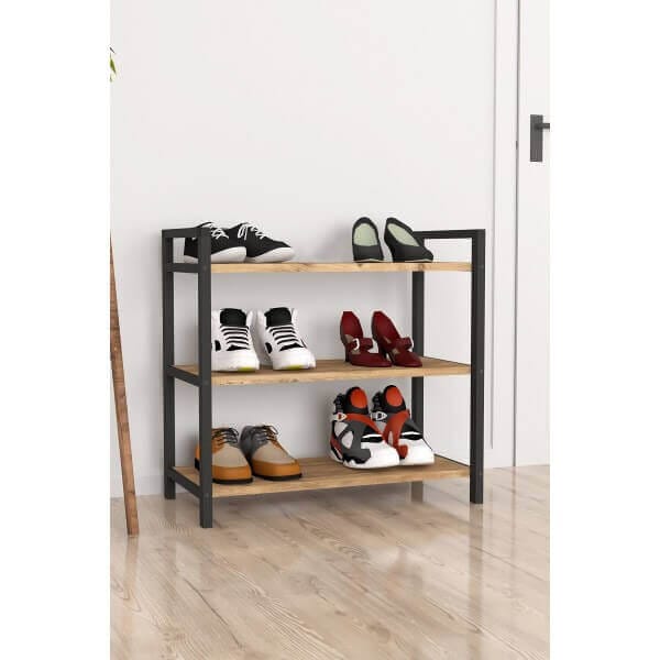 Шкаф за обувки с 3 рафта Шкаф за обувки с 3 рафта