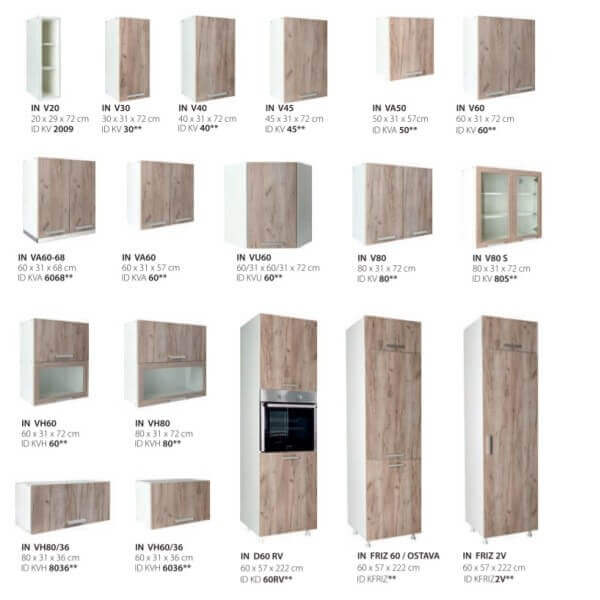 Шкаф за вграждане Matis KFRIZ2V за хладилник, сив Шкаф за вграждане Matis KFRIZ2V за хладилник, сив