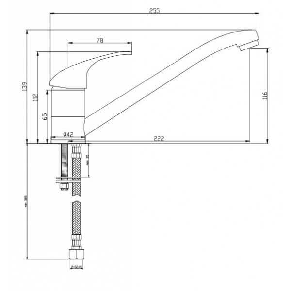 Смесител за кухня Cascada Smart I Смесител за кухня Cascada Smart I