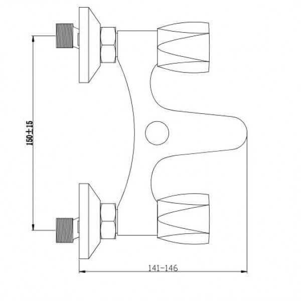 Смесител за вана/душ Cascada Eco Смесител за вана/душ Cascada Eco