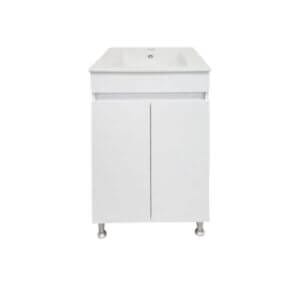 Долен шкаф за баня с мивка Makena Белучи